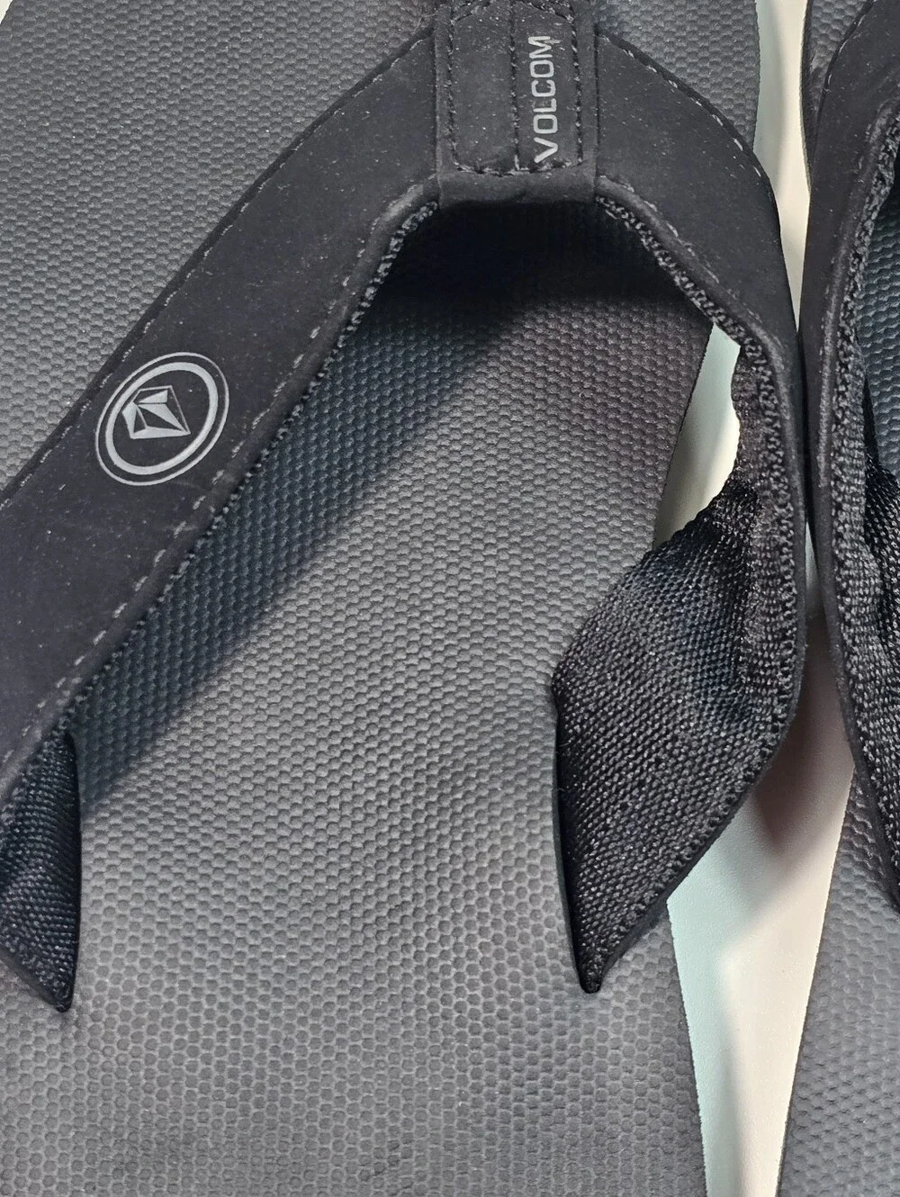Volcom Black Men's Logo Thong Sandals